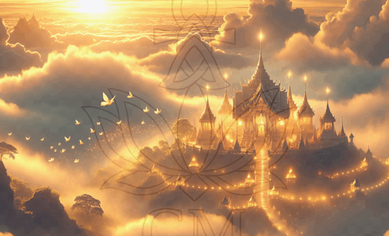 Der Tempel im Sonnenaufgang