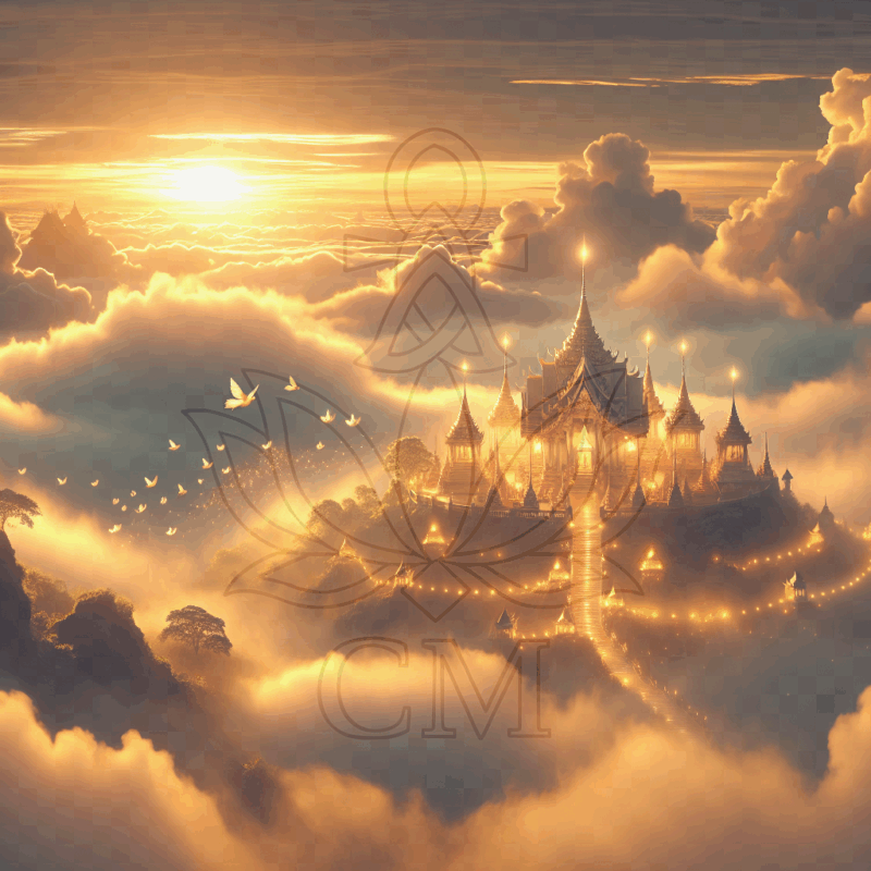 Der Tempel im Sonnenaufgang
