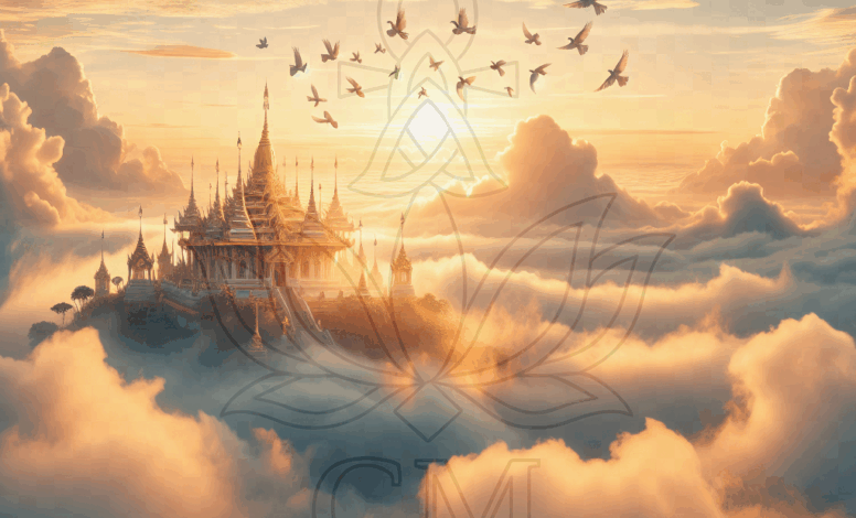Tempel in den Wolken