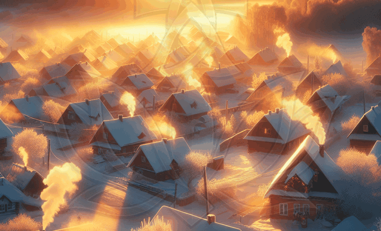 Ein Licht über den Dächern