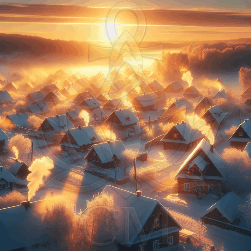 Ein Licht über den Dächern