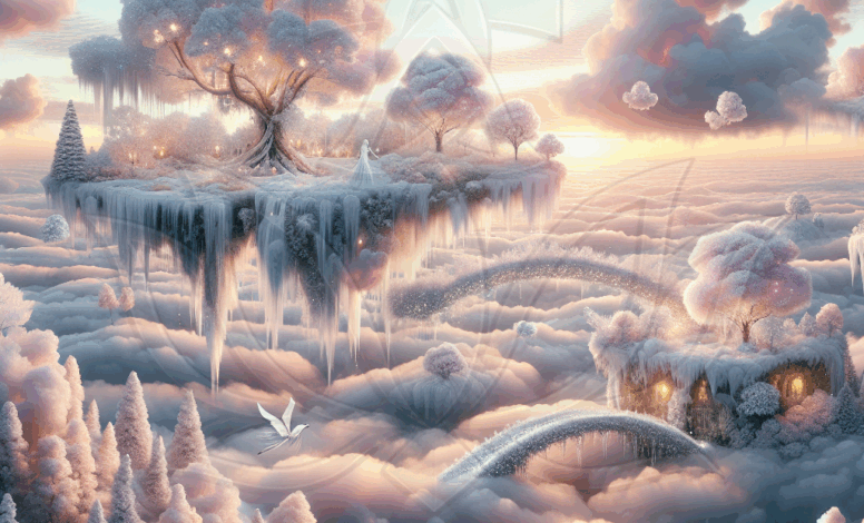 Der Pfad zwischen den Wolken