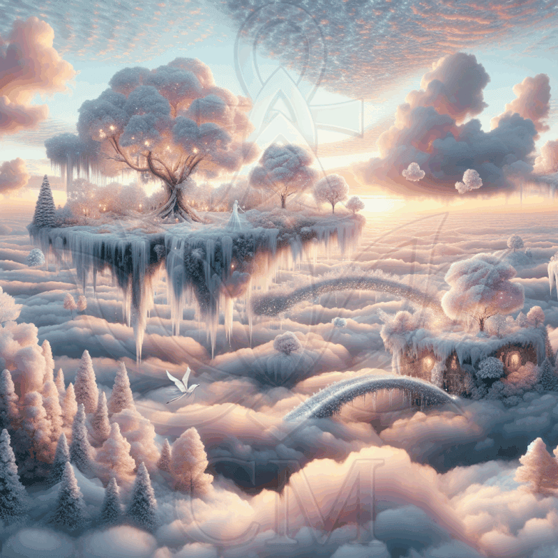 Der Pfad zwischen den Wolken