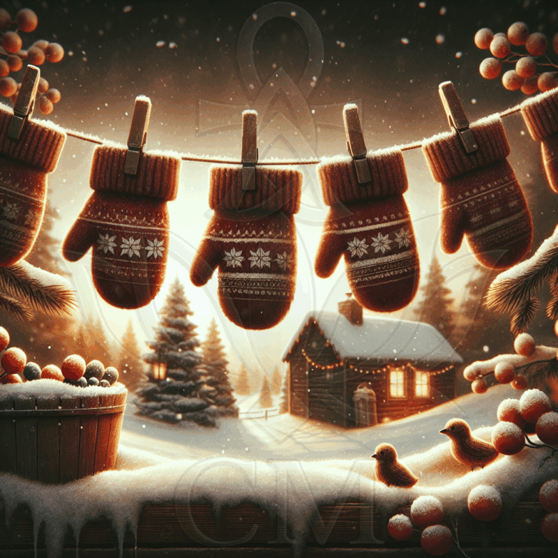 Die Fäustlinge voller Wärme