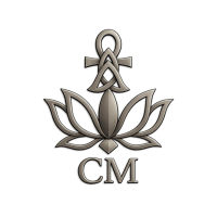 CM Lotosblume Ankh und Triquetra - persönliches Logo von Cornelia Matyus